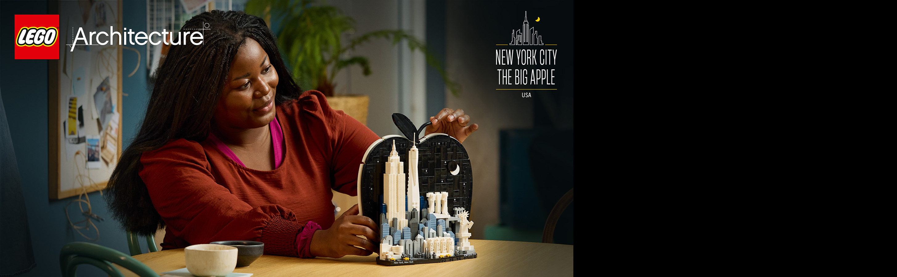 Eine detailreiche New-York-Deko für Reiseliebhaber