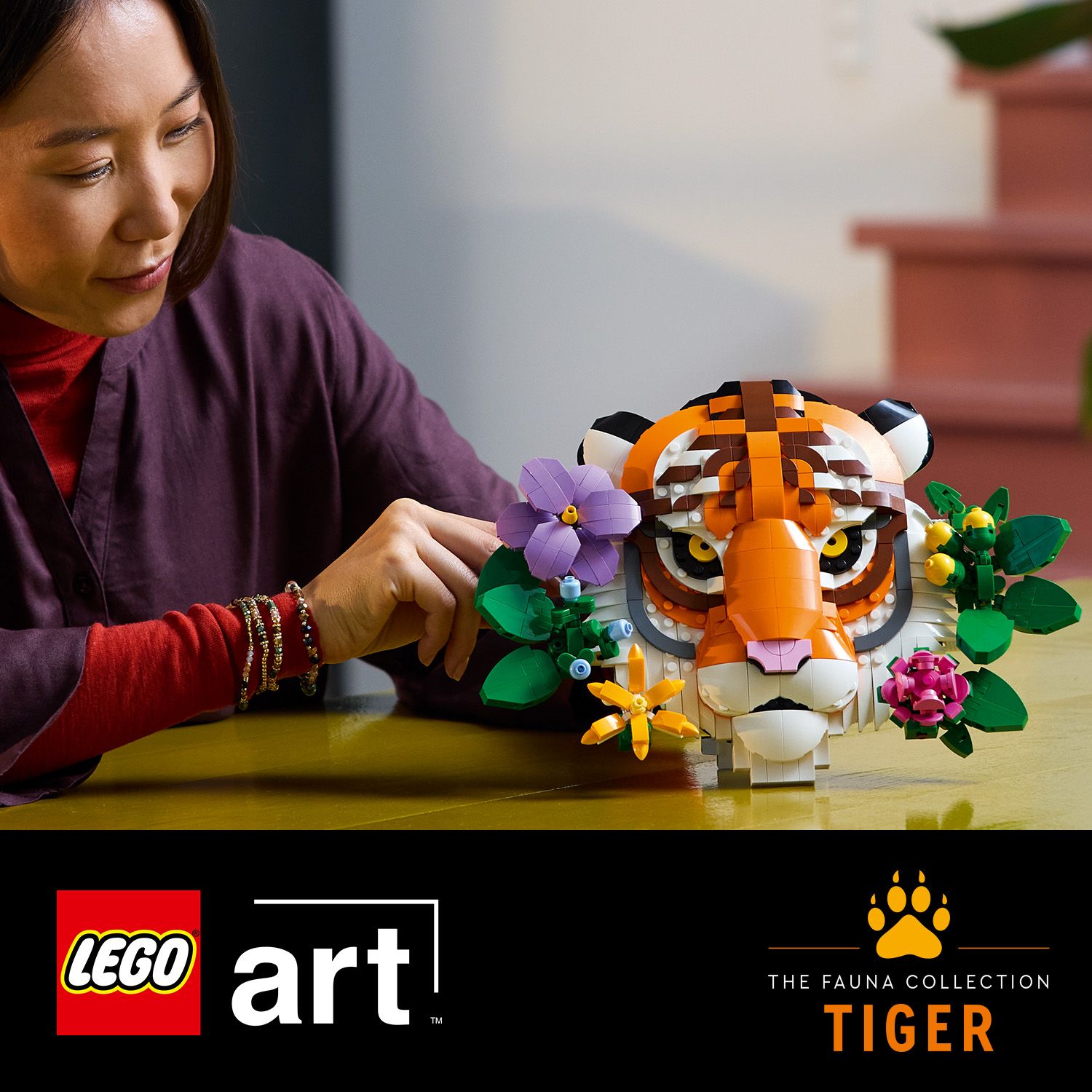 Einen eigenen LEGO® Art Tiger bauen