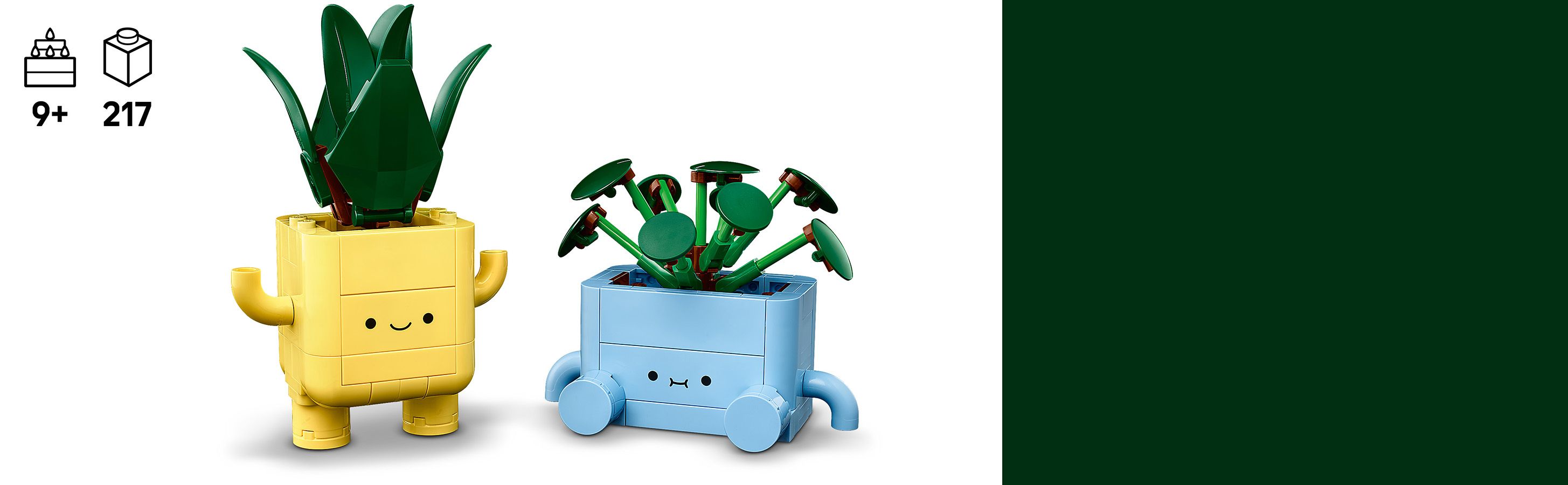 Fröhliche LEGO® Pflanzen bauen