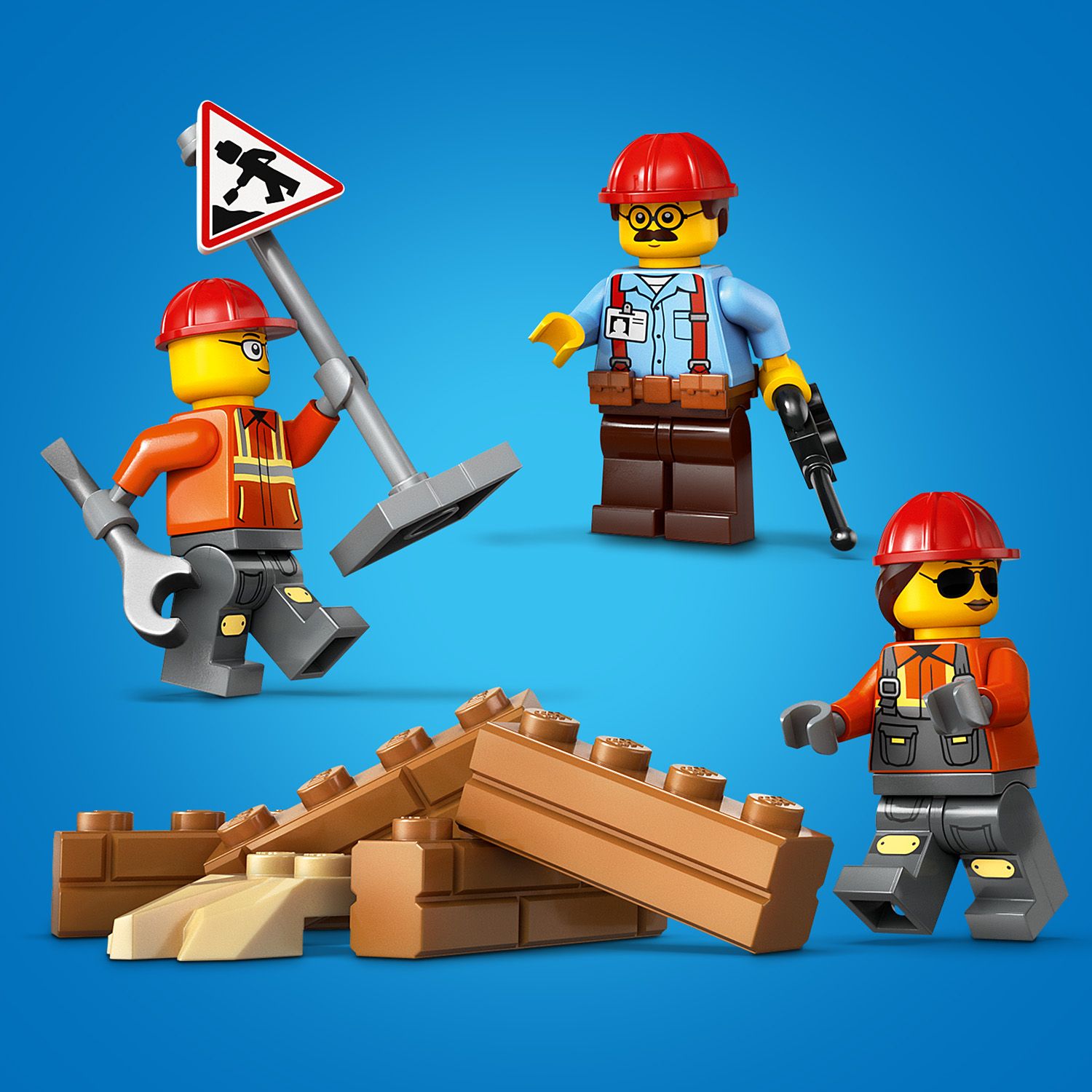 Das ist der Bauarbeitertrupp