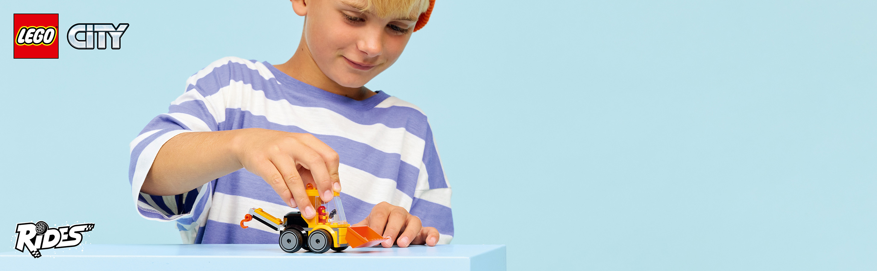 Spielzeug-Radlader zum Mitnehmen