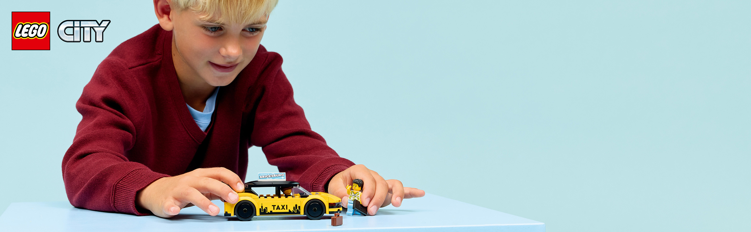 Gelbes Taxi-Spielzeug für Kinder