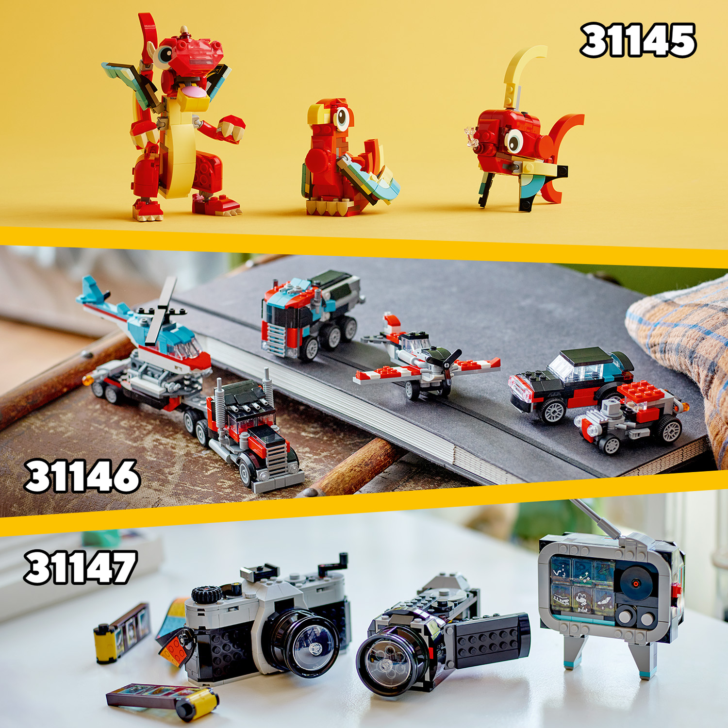Weitere 3-in-1 LEGO® Creator Sets entdecken