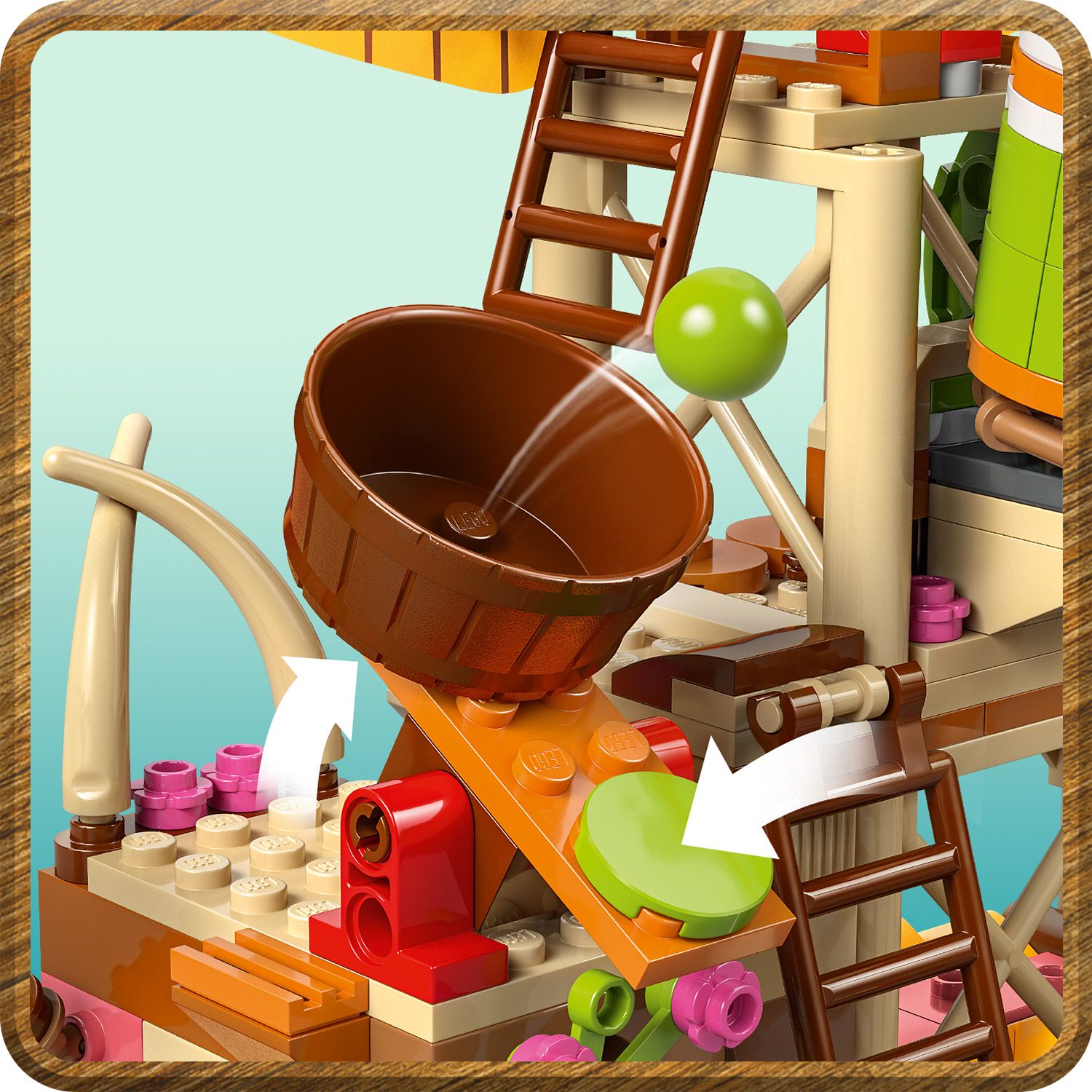 Katapult und Kokosnüsse