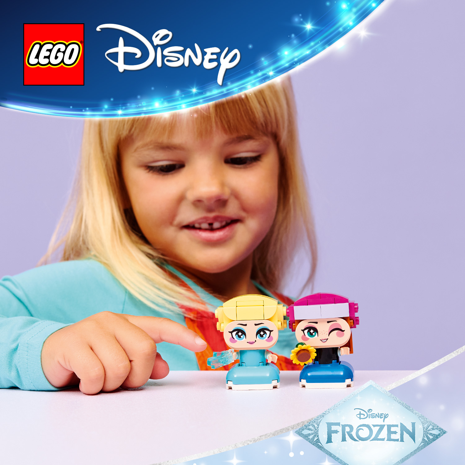 Mini-Figuren aus LEGO Steinen aus Disneys Frozen