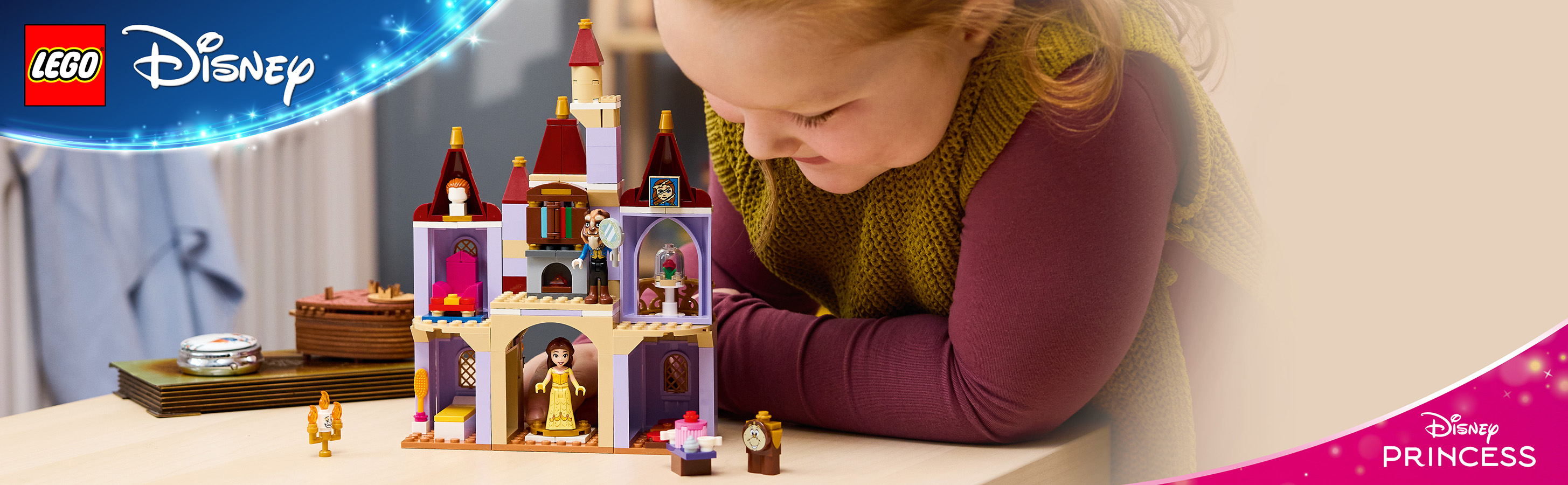 Fantasieschloss mit 4 Disney Prinzessin Figuren