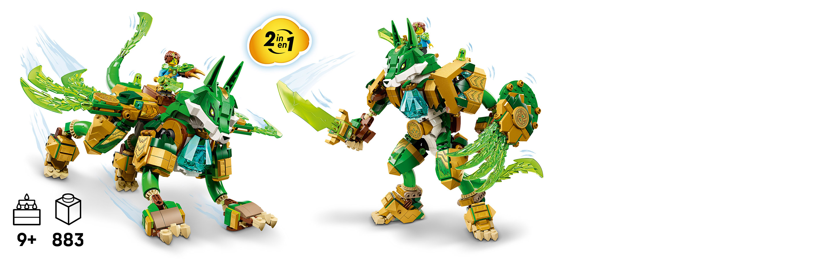 1 Set, 2 Bauoptionen