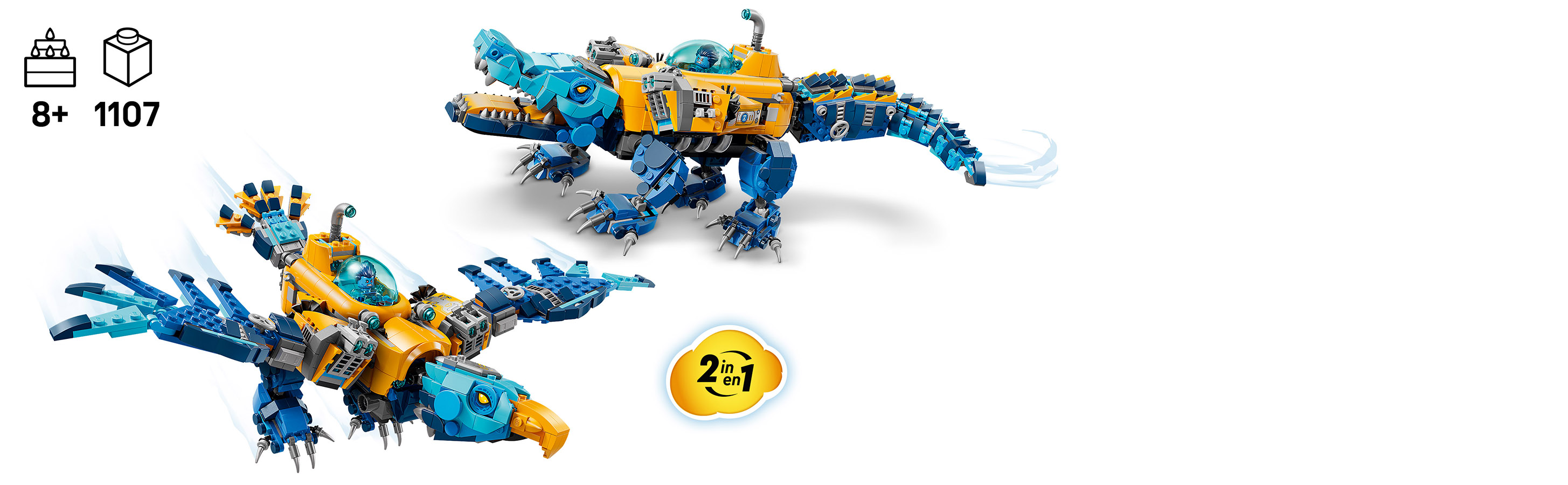 1 Spielset, 2 Bauoptionen