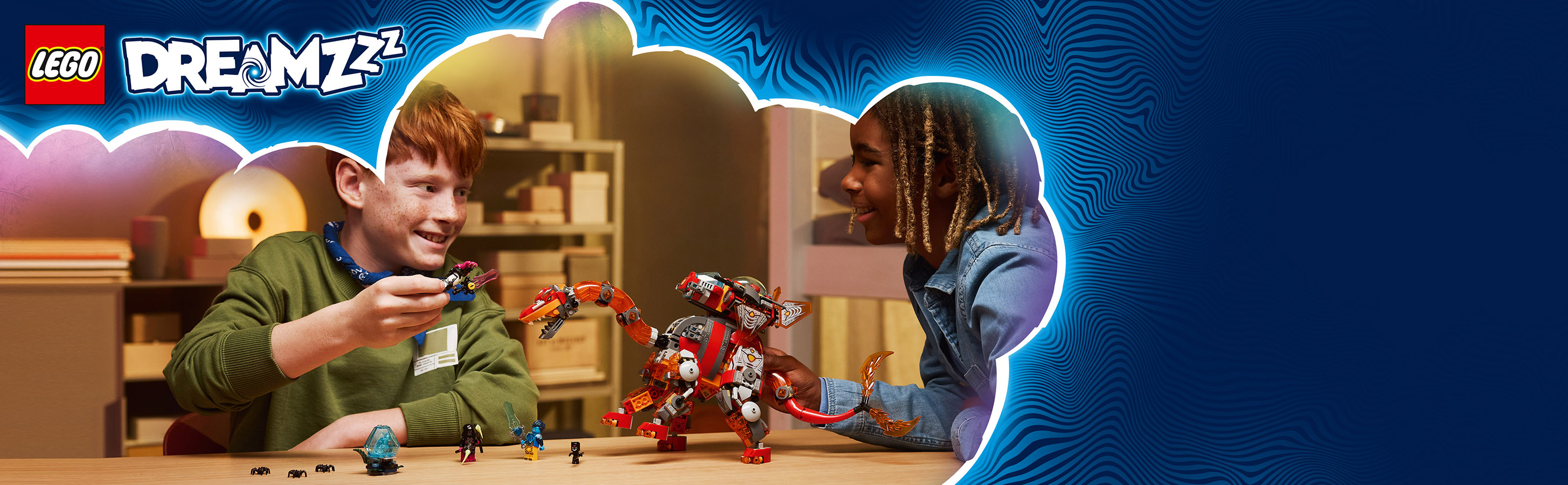 Ein cooles LEGO® DREAMZzz™ Dino-Bauset