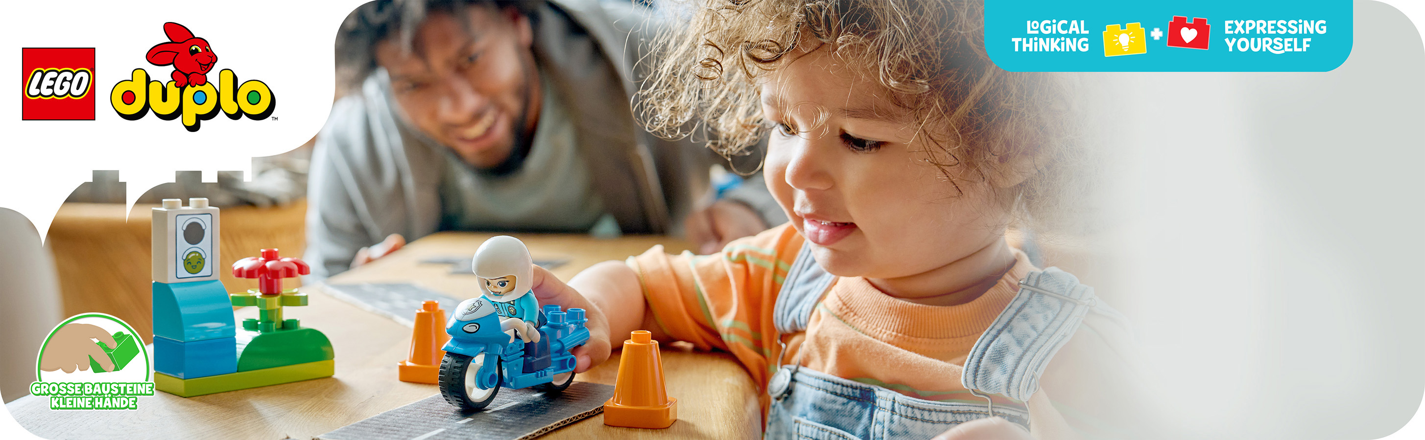 Einfach zu bauendes Polizei-Lernspielzeug