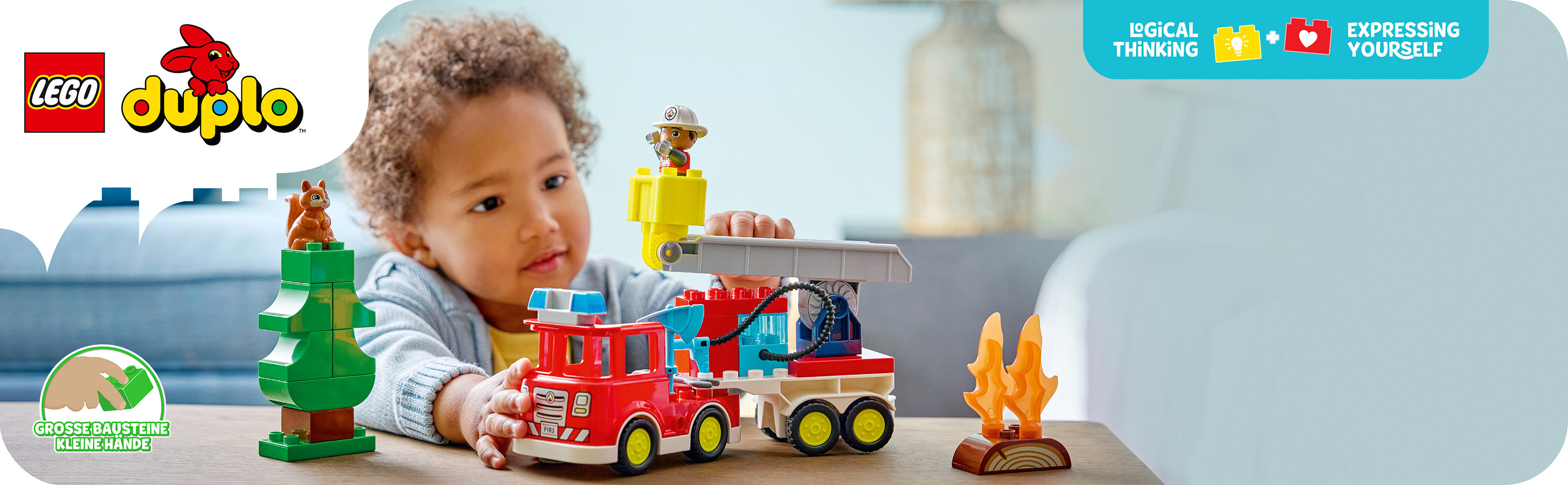 Tolles Feuerwehrauto-Spielzeug für Kleinkinder