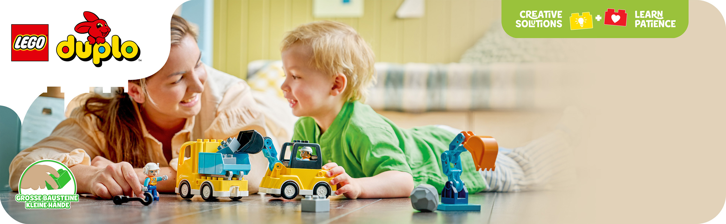 Vielseitiges Baufahrzeug-Spielset für Kleinkinder