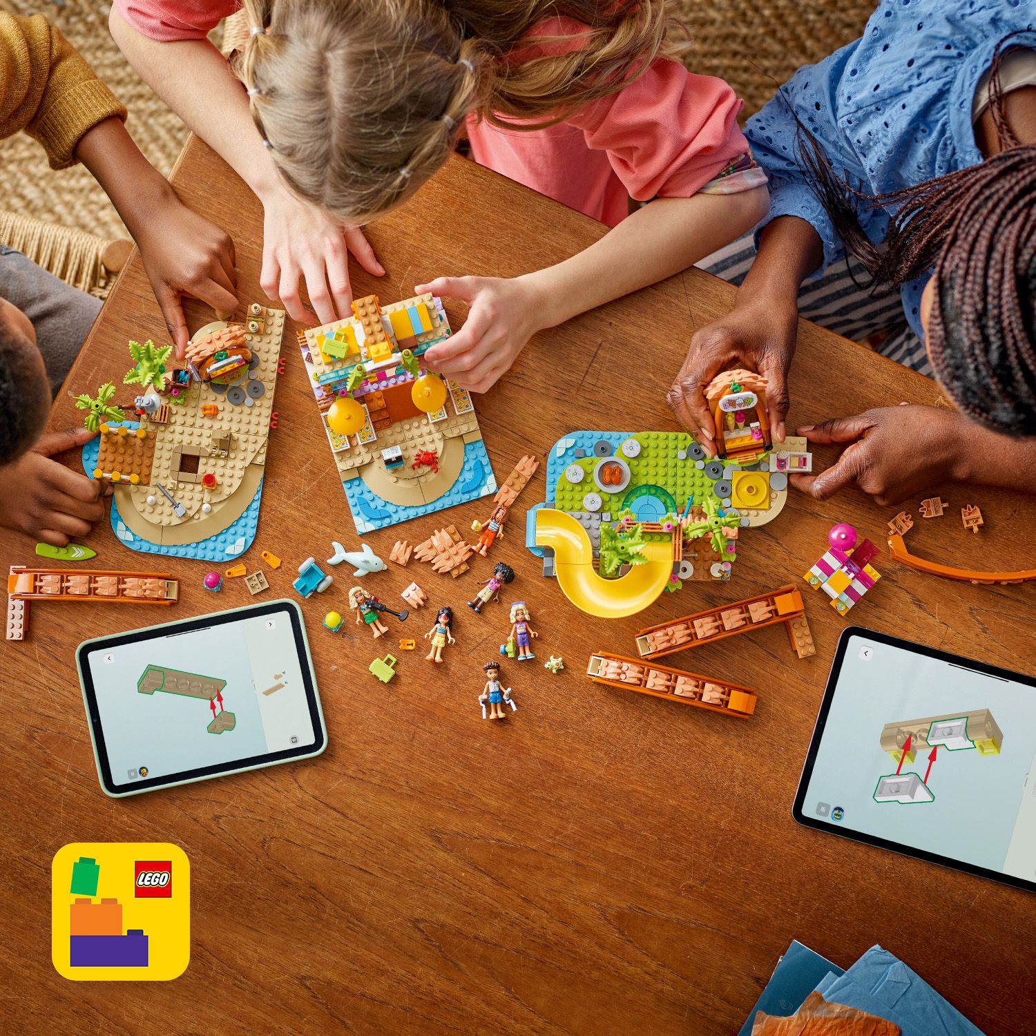 Gemeinsam mit Familie und Freunden bauen