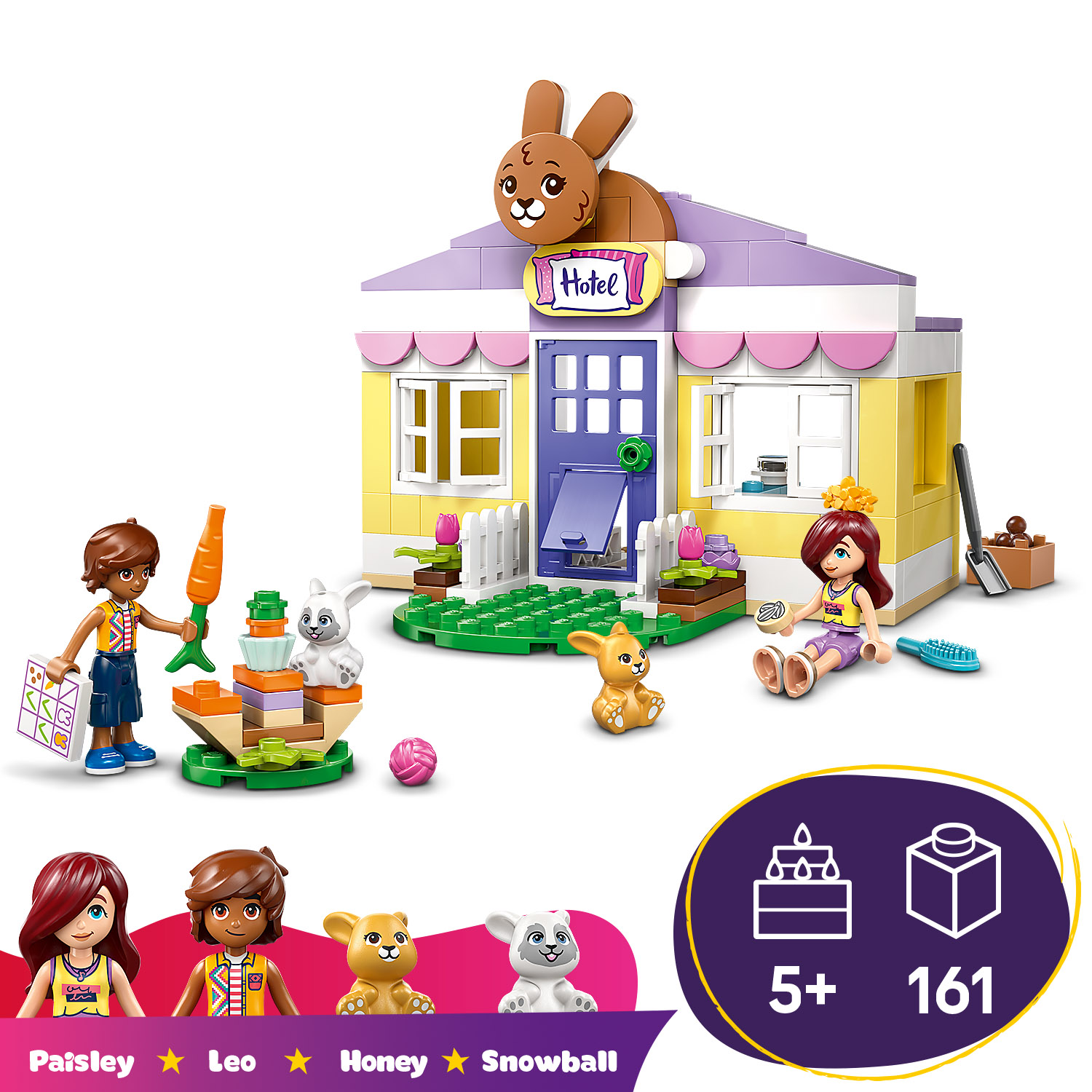 Ein Spielzeug zum Geschichtenerzählen beim Bauspaß