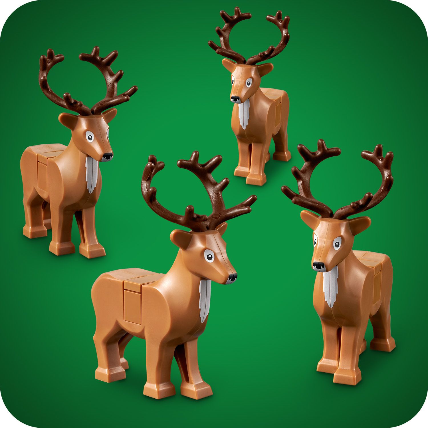 Mit 4 LEGO® Rentieren