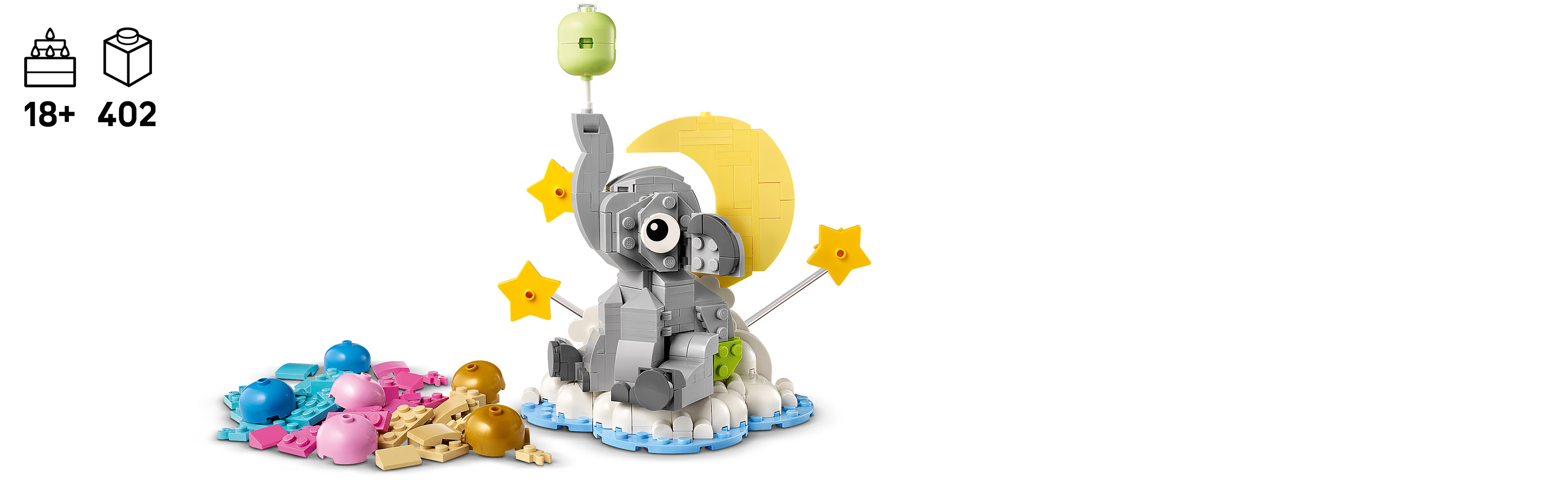 Ein LEGO® Set mit verschiedenen Farben