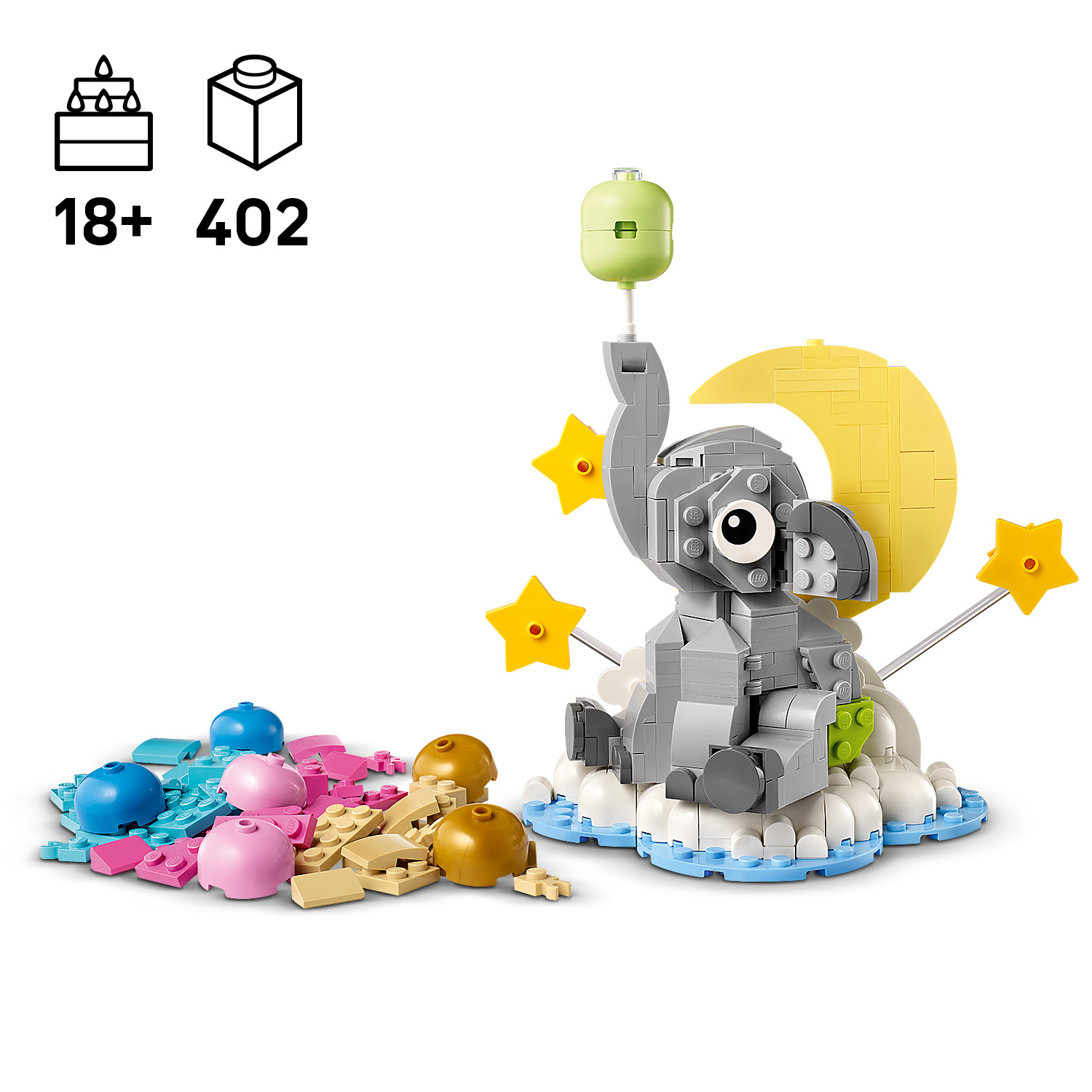 Ein LEGO® Set mit verschiedenen Farben