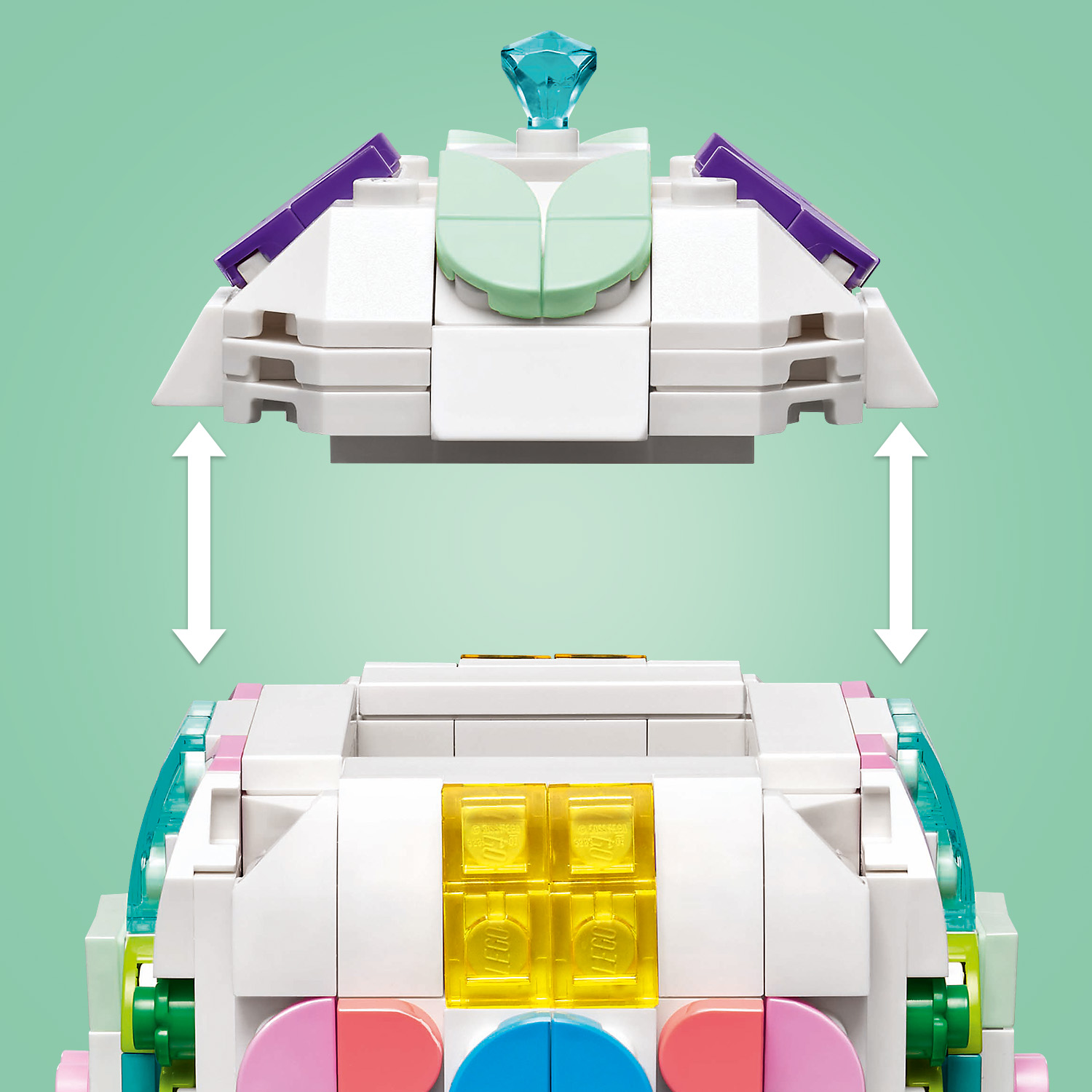 Platz im Inneren zum Öffnen