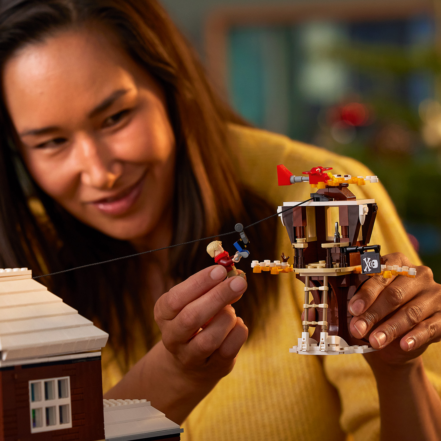 Baumhaus mit Seilrutsche