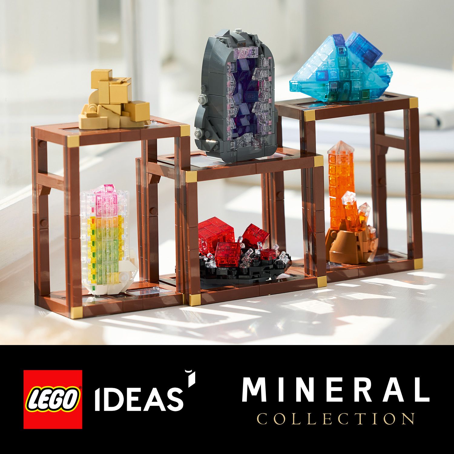 Atemberaubende LEGO® Modelle wunderschöner Mineralien