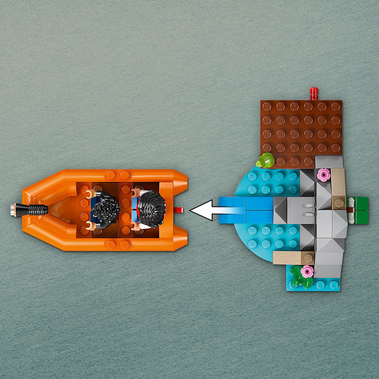 Bootsrampe auf dem Dock