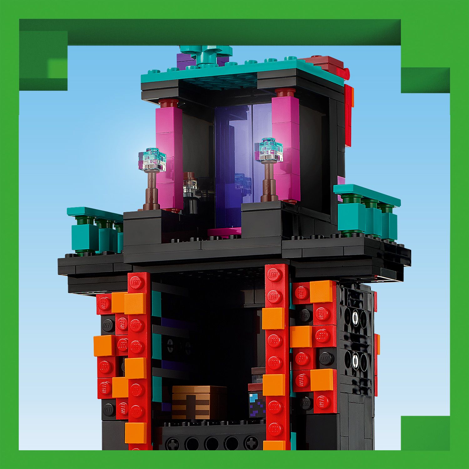 Turm in Form eines Enderman