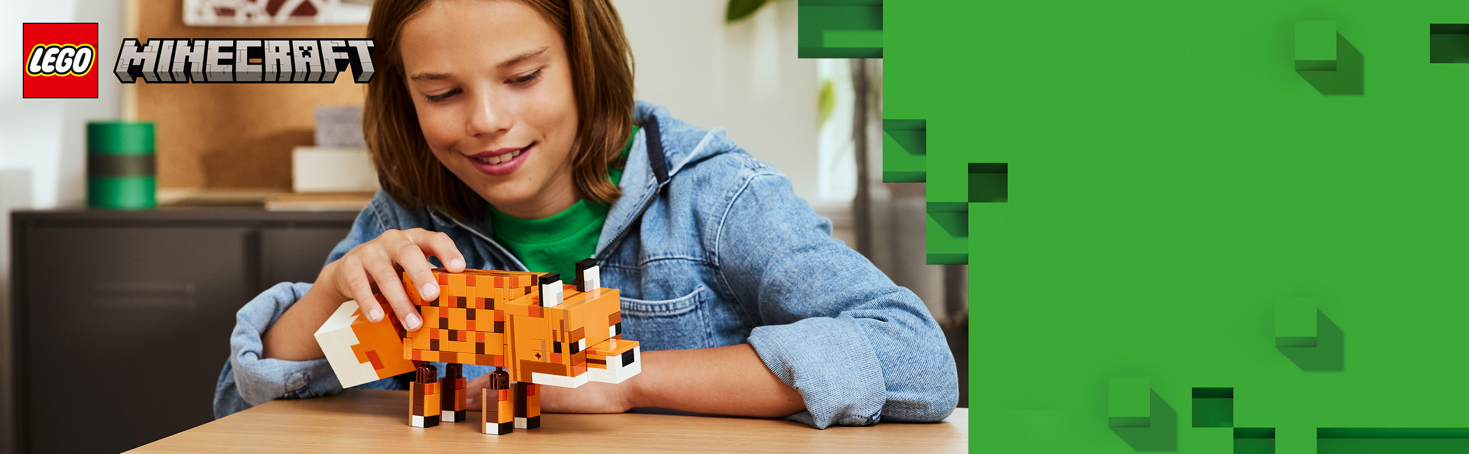 Beweglicher LEGO® Minecraft® Fuchs zum Spielen und Ausstellen