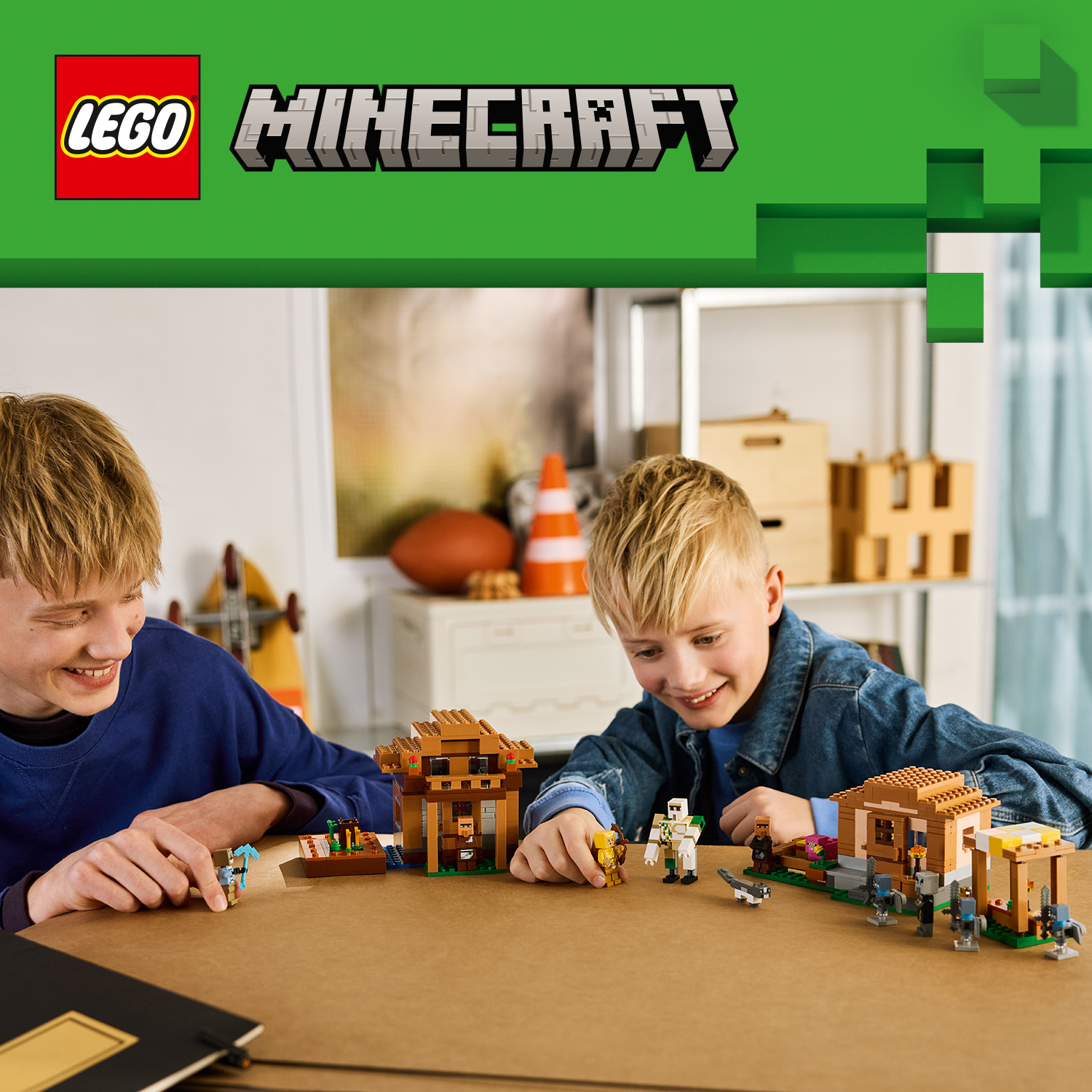 Epische Abenteuer in einem Minecraft® Dorf