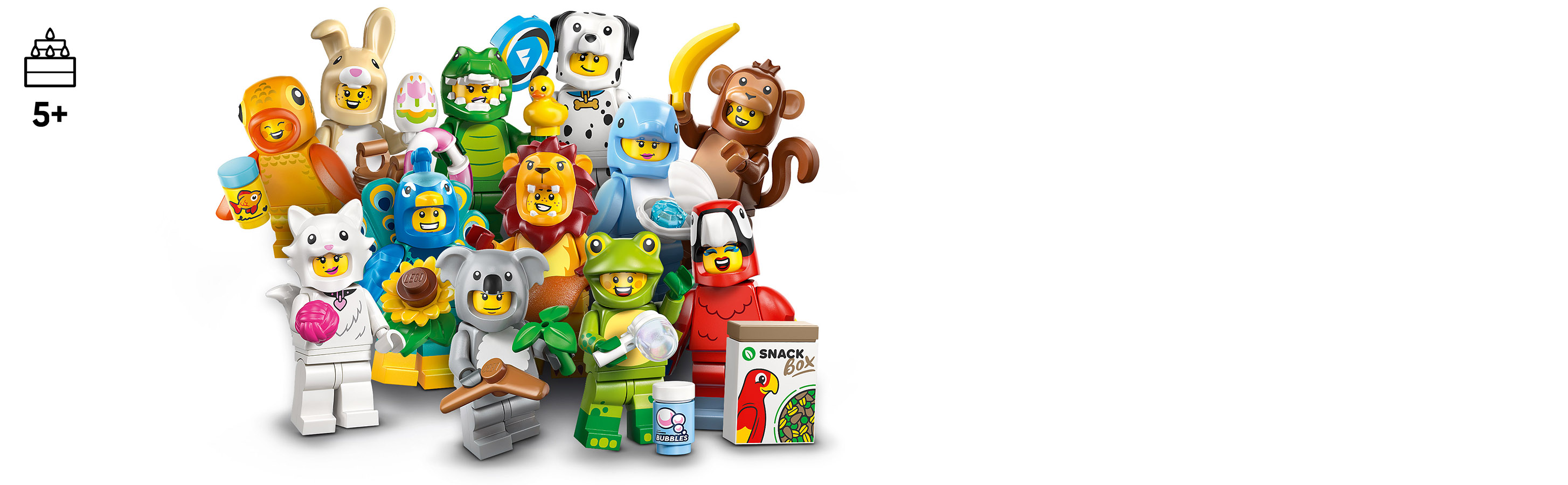 12 LEGO® Tier-Minifiguren zum Sammeln