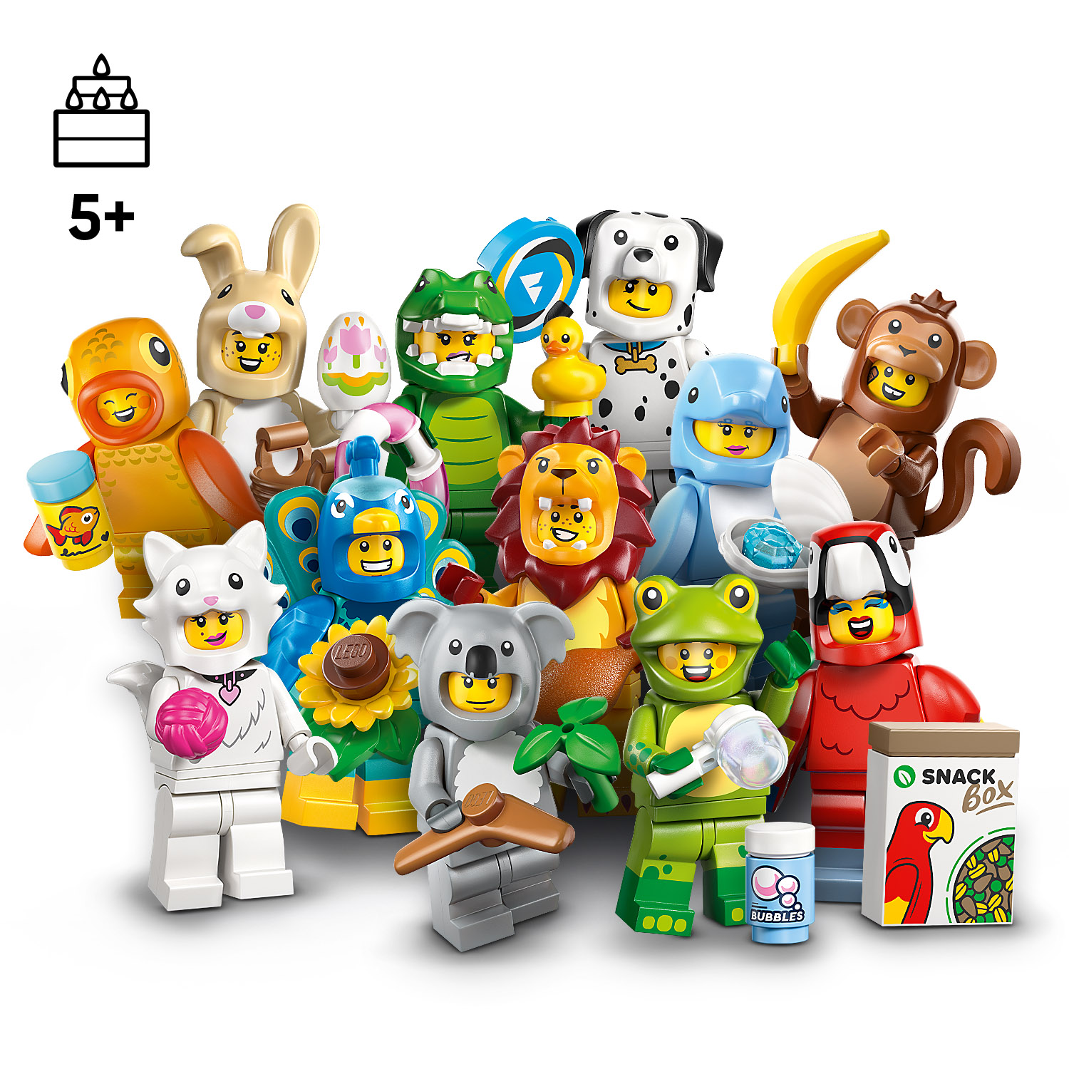 12 LEGO® Tier-Minifiguren zum Sammeln