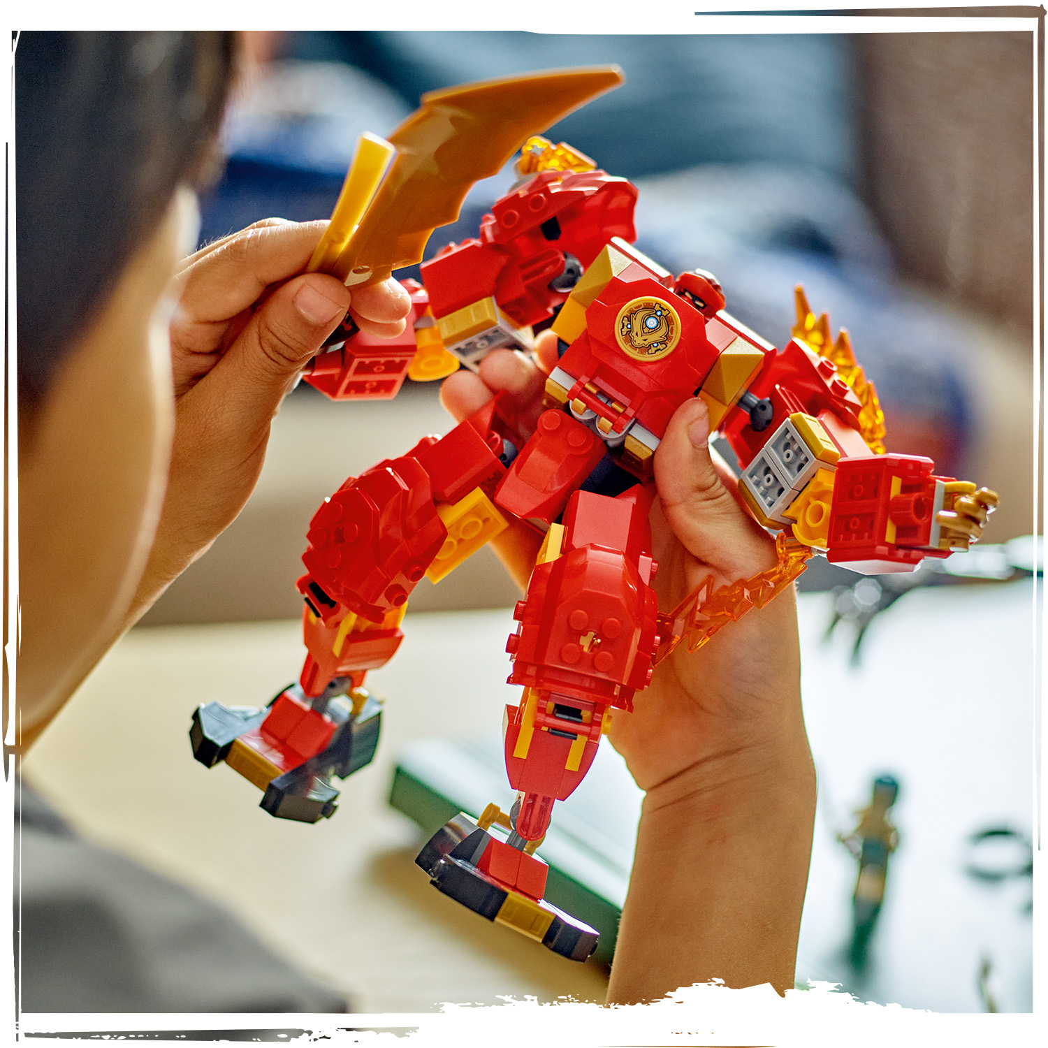 Bewegliche Mech-Figur