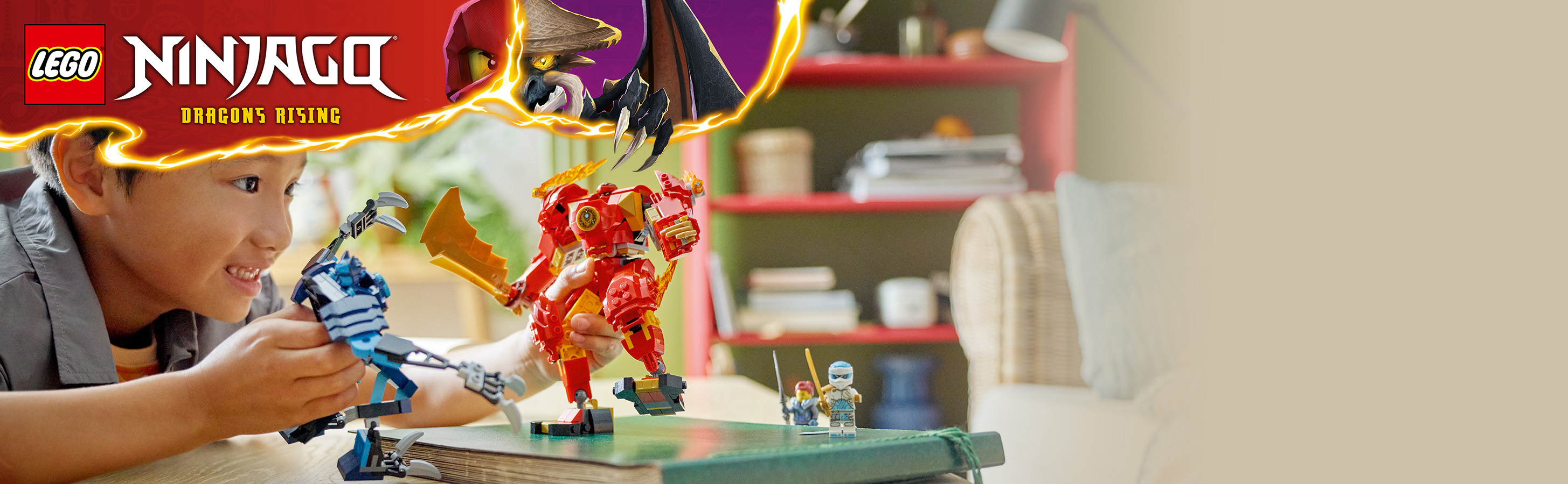 Spannendes umbaubares NINJAGO® Mech-Spielset