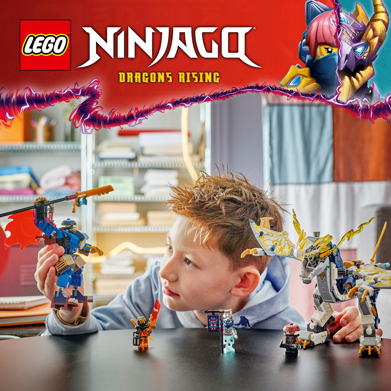 LEGO® NINJAGO® Drache und Mech Spielset