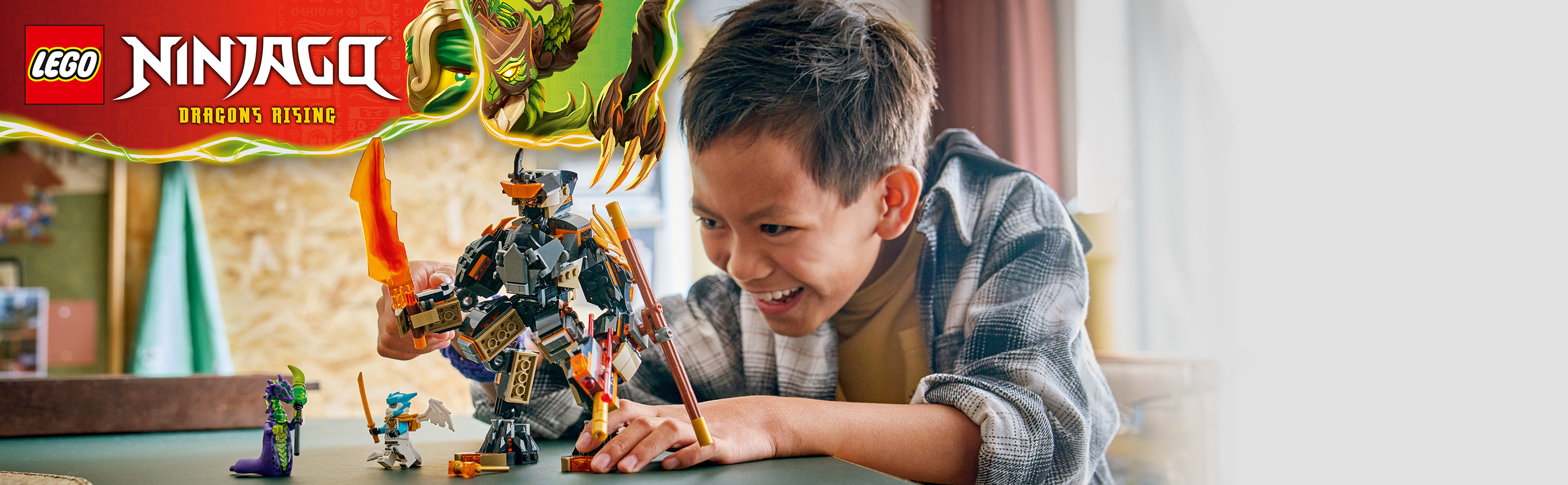 Volle Action mit dem LEGO® NINJAGO® Mech-Spielset
