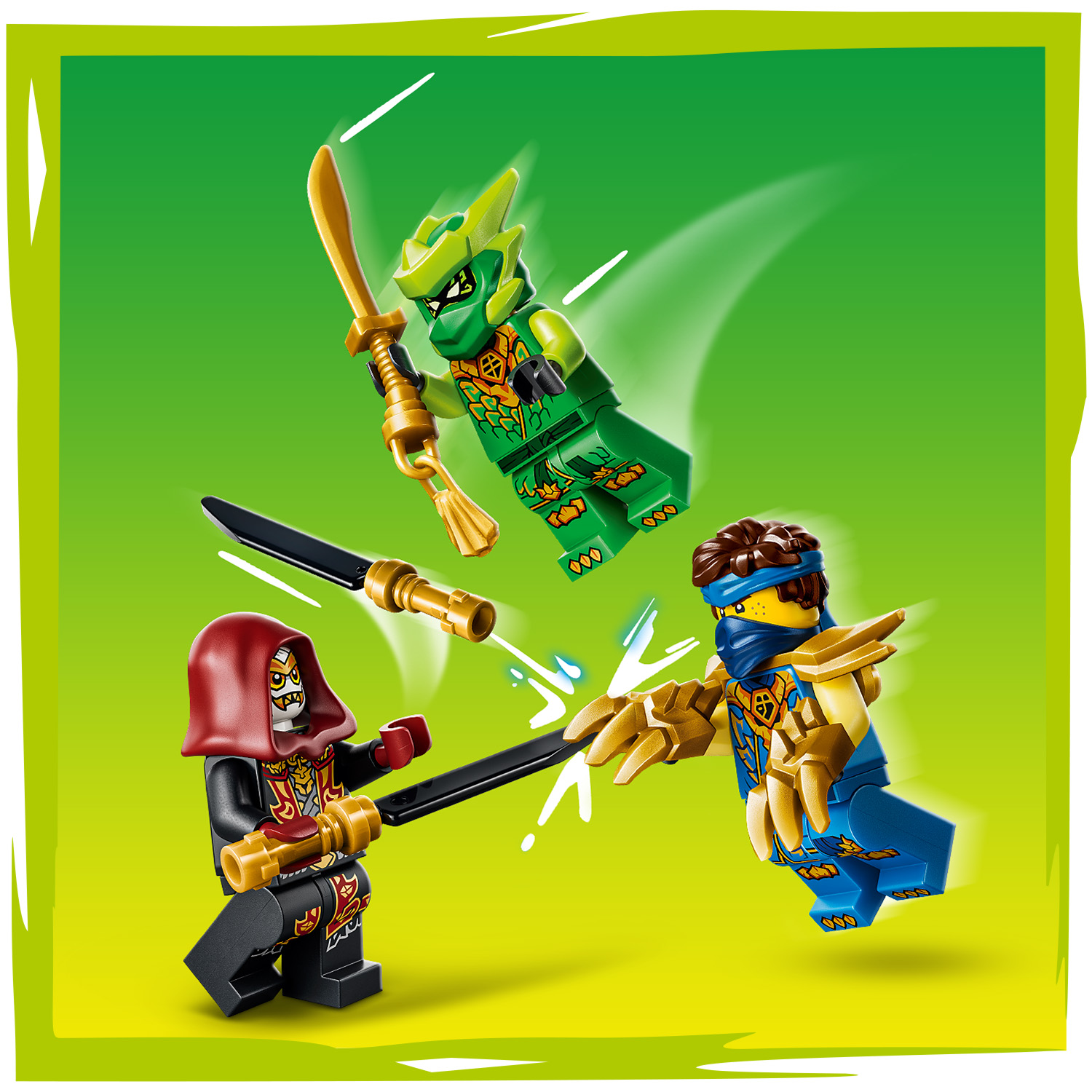3 NINJAGO® Minifiguren