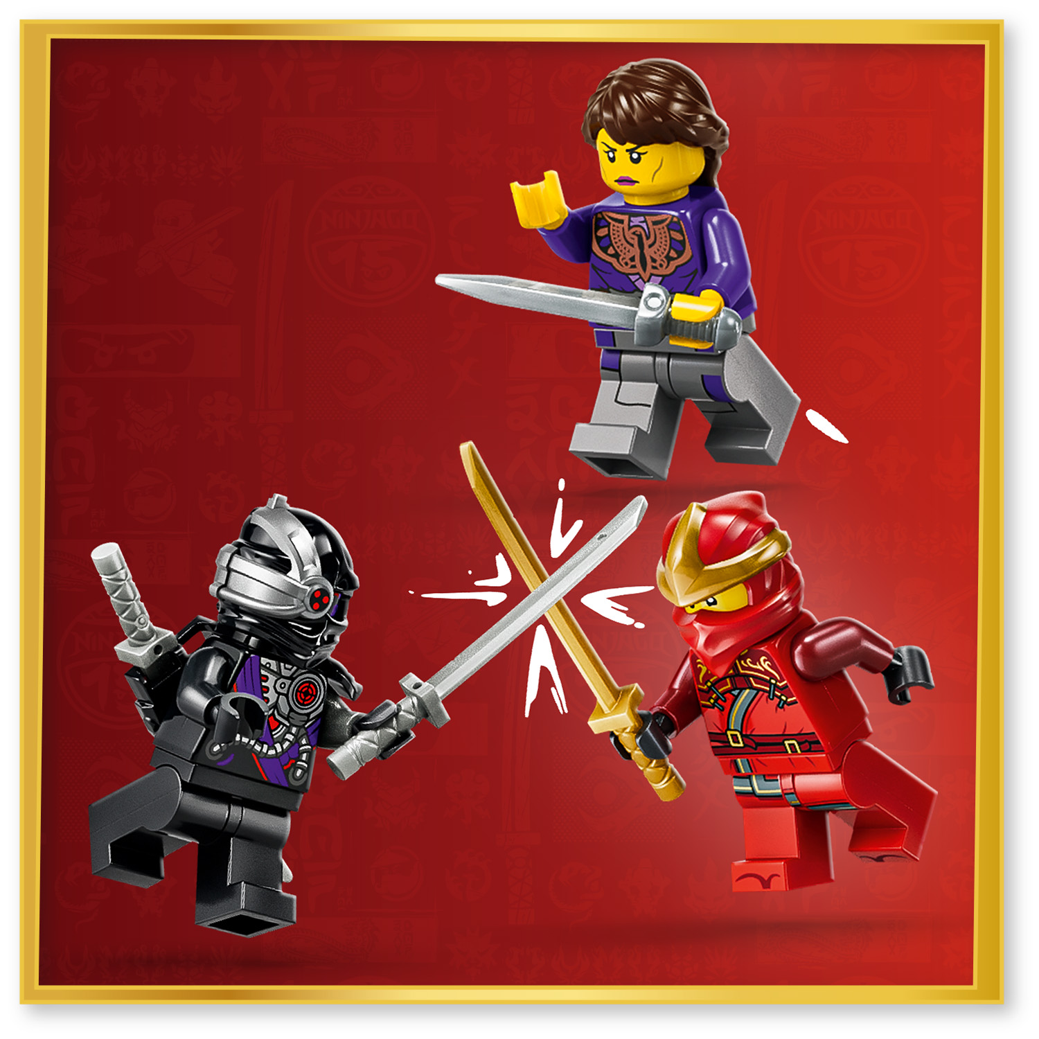 3 NINJAGO® Minifiguren