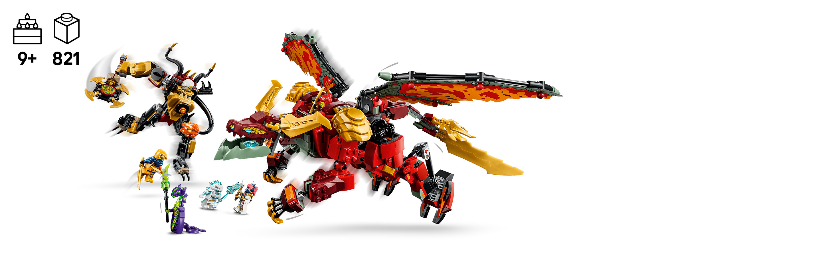 Mit einem Drachen und einem Mech spielen