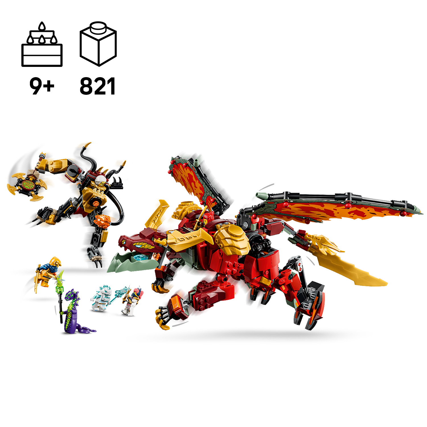 Mit einem Drachen und einem Mech spielen