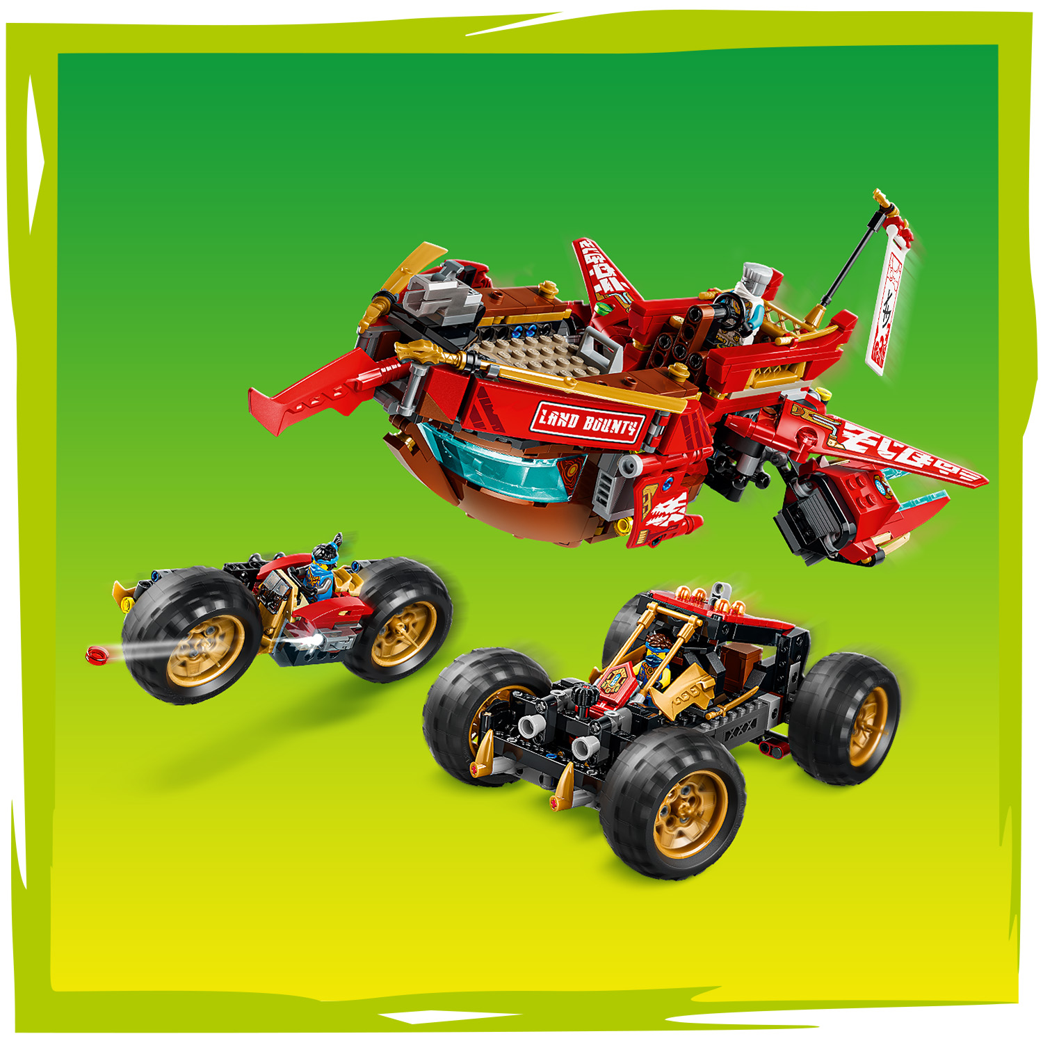 3 kleinere Fahrzeuge zum Bauen
