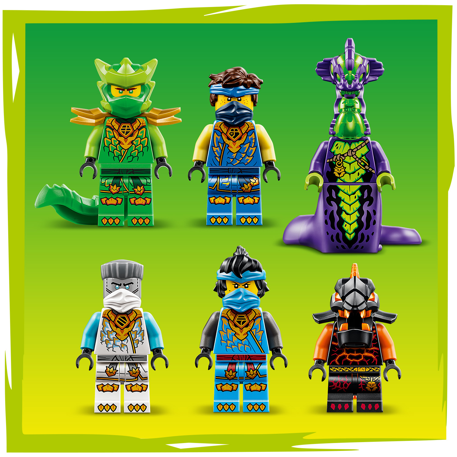 6 NINJAGO® Minifiguren