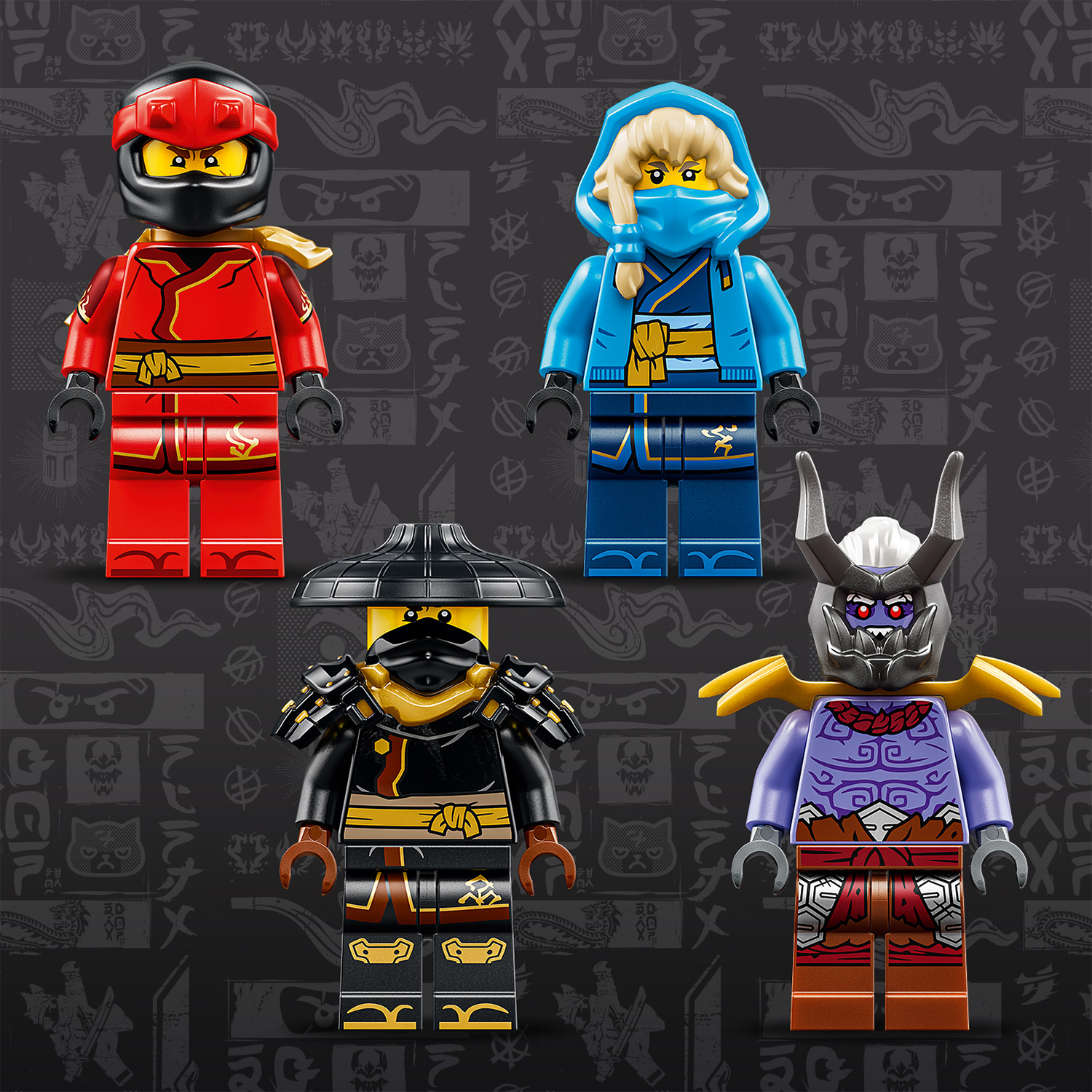 4 NINJAGO® Minifiguren