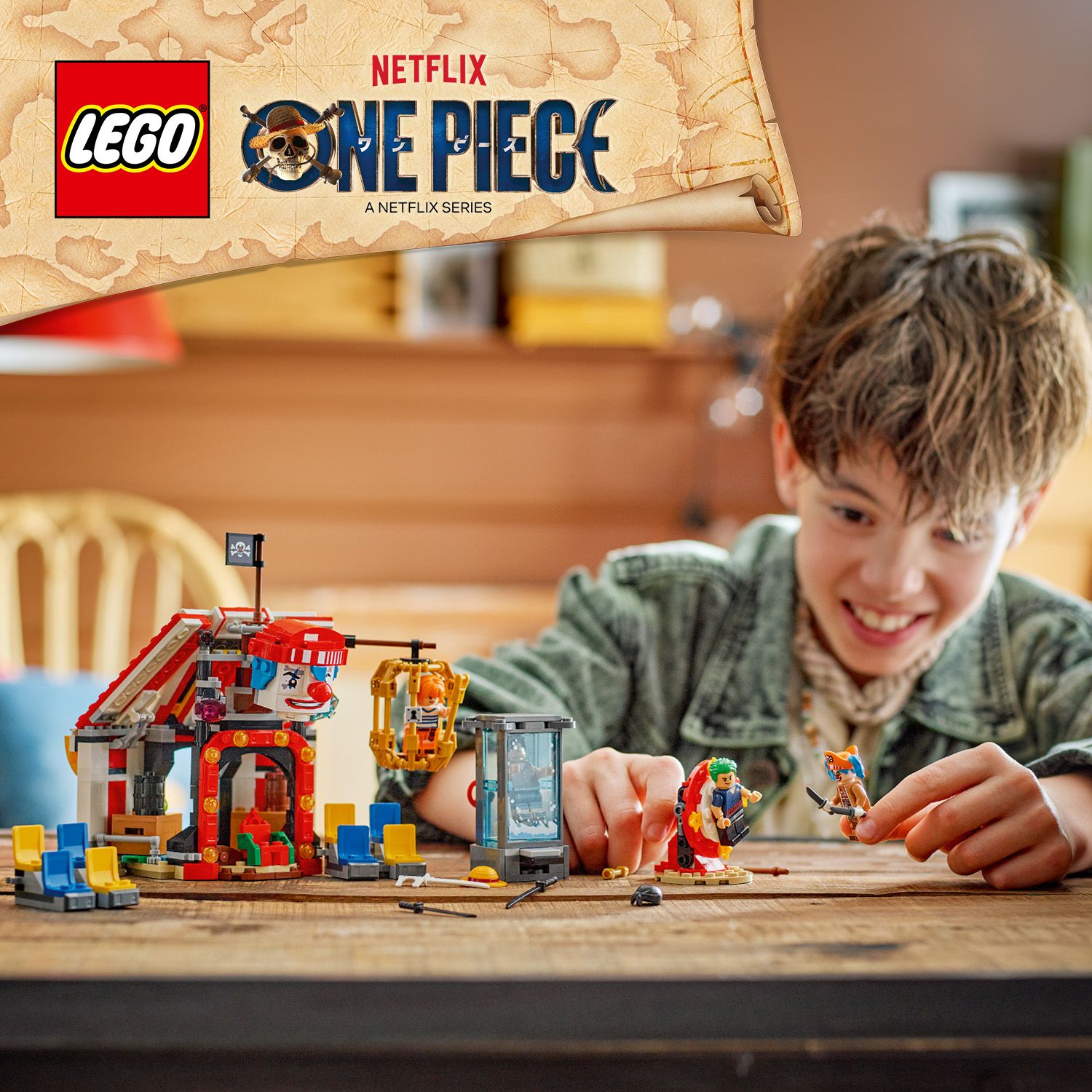 LEGO® ONE PIECE Spielzeugzirkus für Anime-Fans