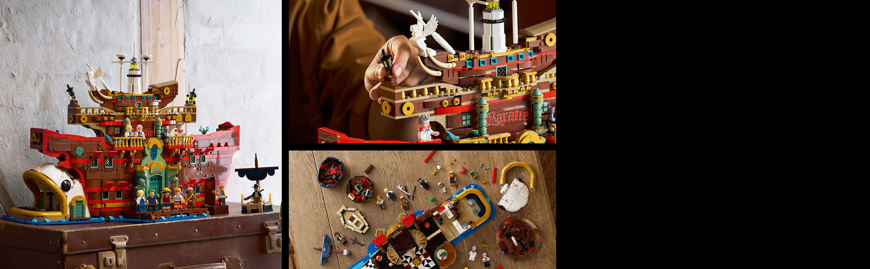 Detailreiche Einrichtung mit Räumen und Minifiguren