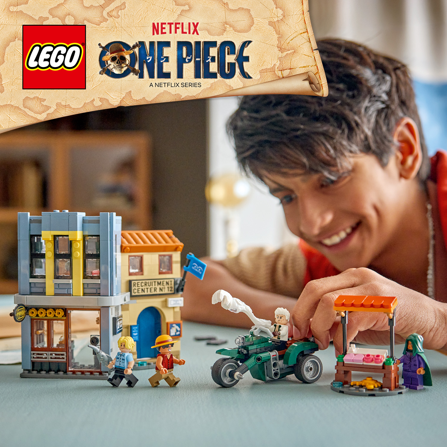 Den geschäftigen ONE PIECE Markt besuchen
