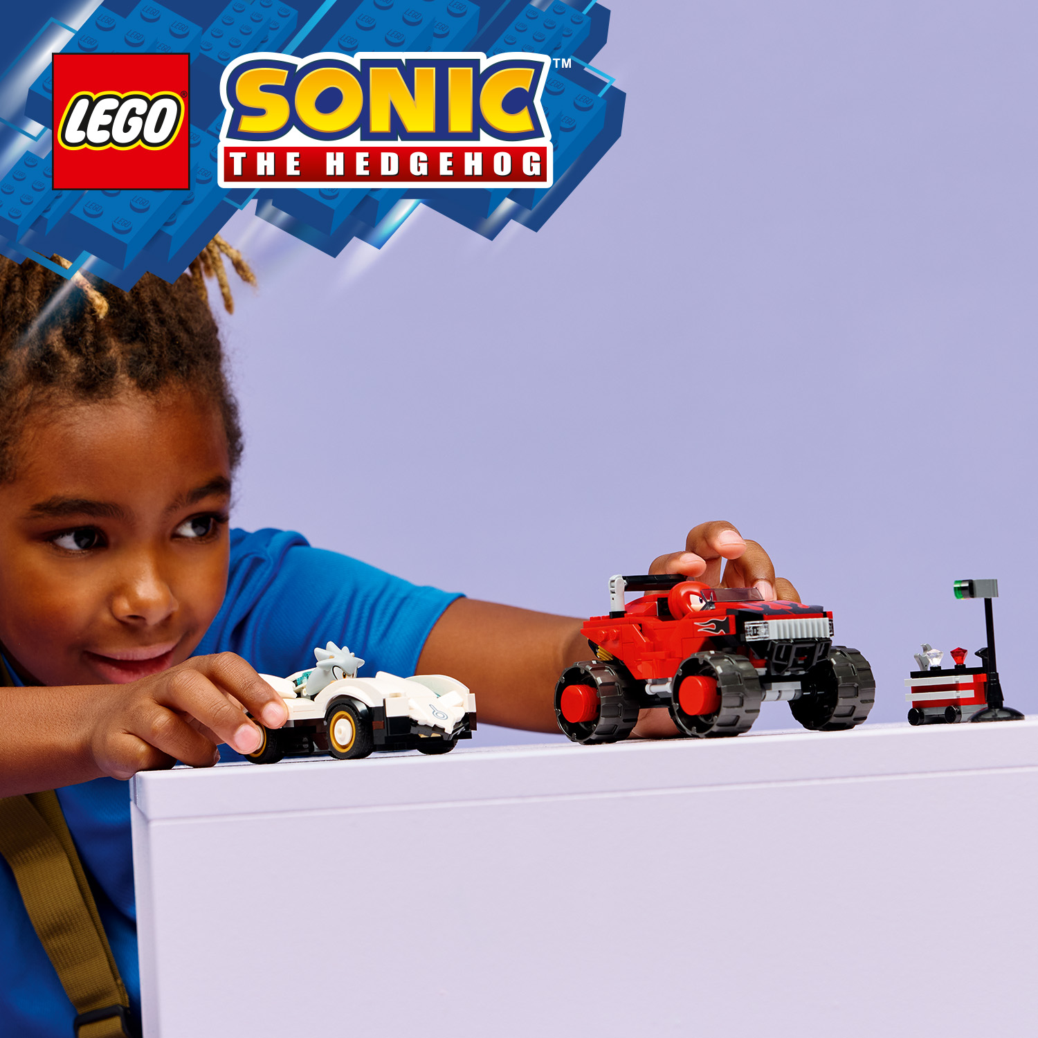 Hochgeschwindigkeits-Action-Spielzeug mit Knuckles und Silver