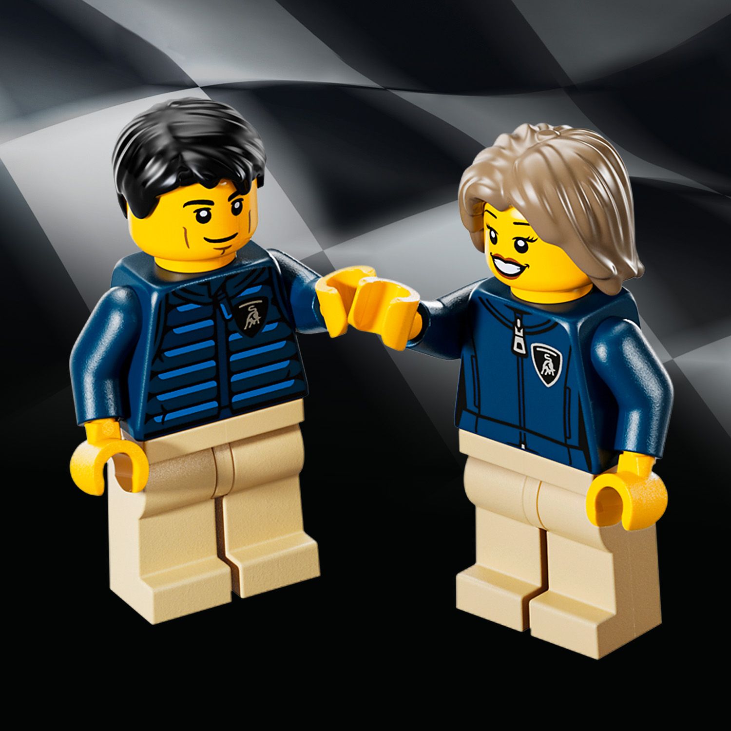 2 Lamborghini Fahrer-Minifiguren