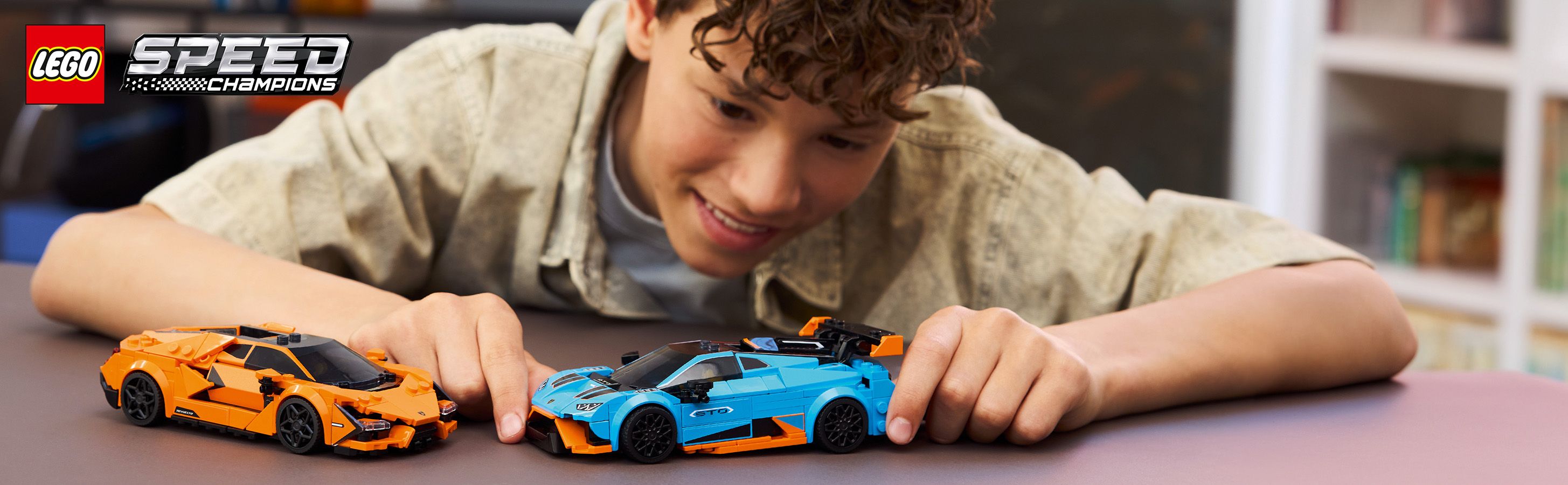 2 Lamborghini Spielzeugautos aus LEGO® Steinen
