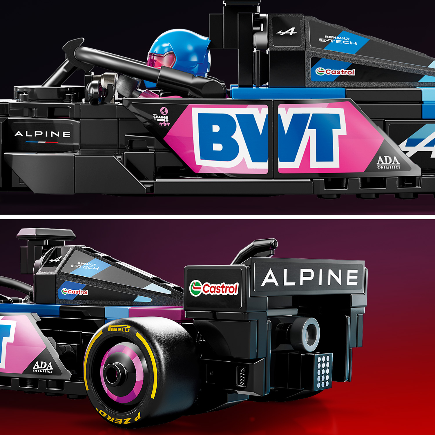 Authentische BWT Alpine F1 Details