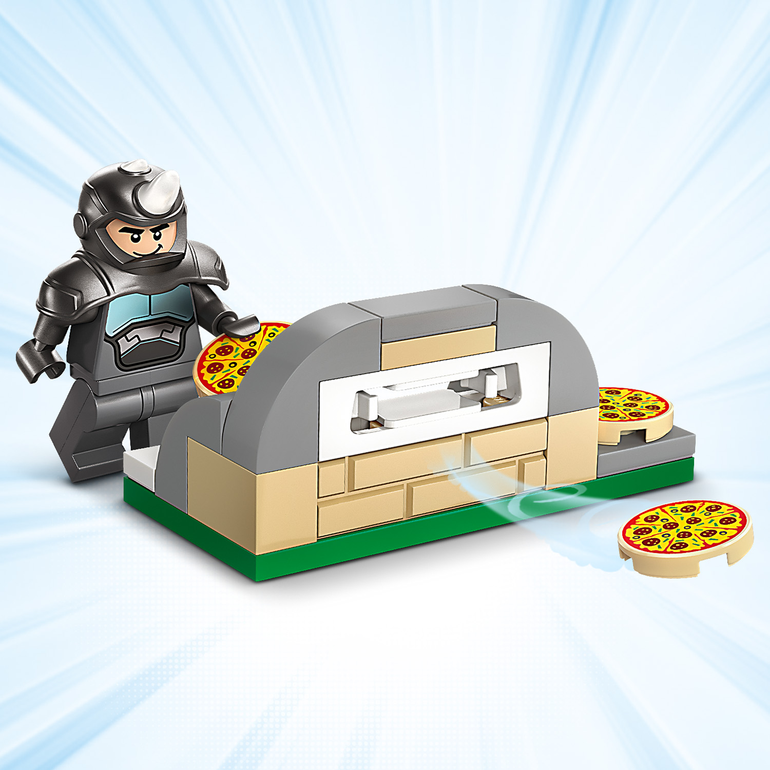 Fliegenden Pizzen ausweichen