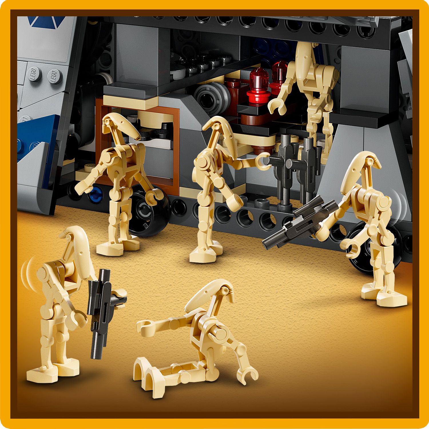 6 LEGO® Kampfdroiden-Figuren